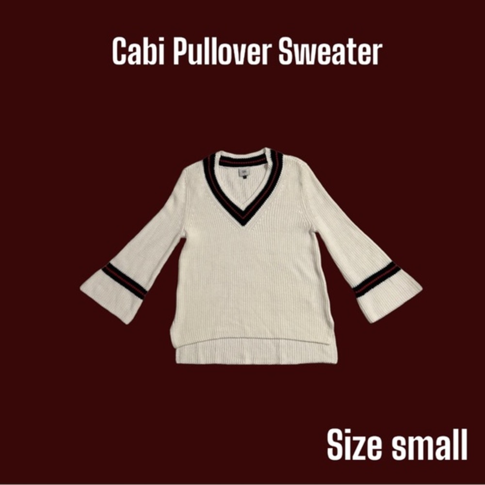 ✨Cabi‎ Pullover Cable Knit Sweater in Cream. Size small. ✨ - Picture 8 of 8